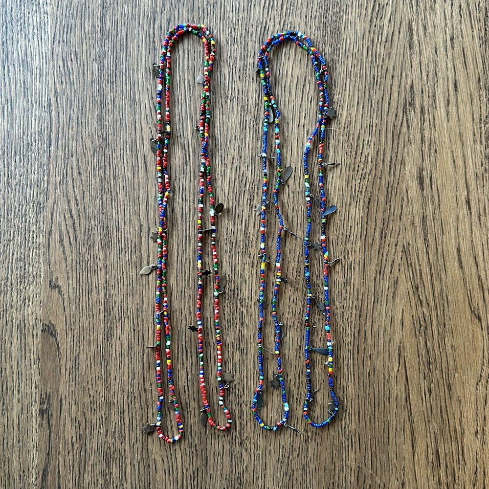 6 for $25 - Two Long Beaded Necklaces